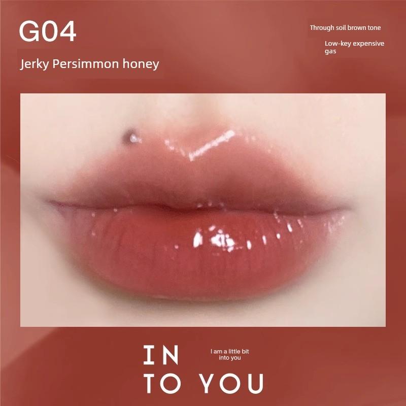 into You Syrup Lip Gloss G01 Sweet Yang Lip Lacquer G04 Water Light Lipstick G03 Mirror Glass Lip Color White Cheap