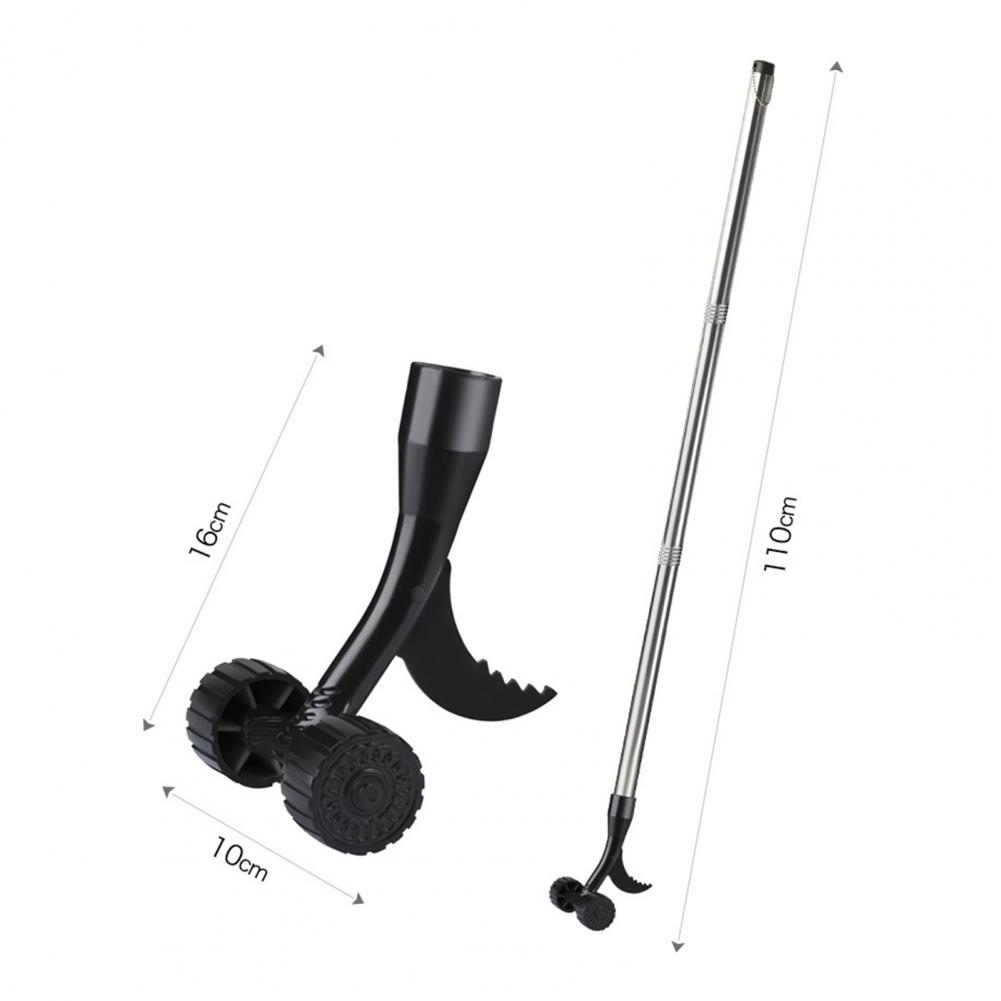 Stand-up Weed Puller with Wheels Hand Weeder Crevice Weeding Tool Wheeled Weed Remover for Sidewalk Driveways Weeds