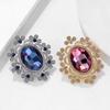 Vintage Court Crystal Brooch For Women Men Luxurious Suit Corsage Pin Office Party Backpack Gifts Jewelry Accessories