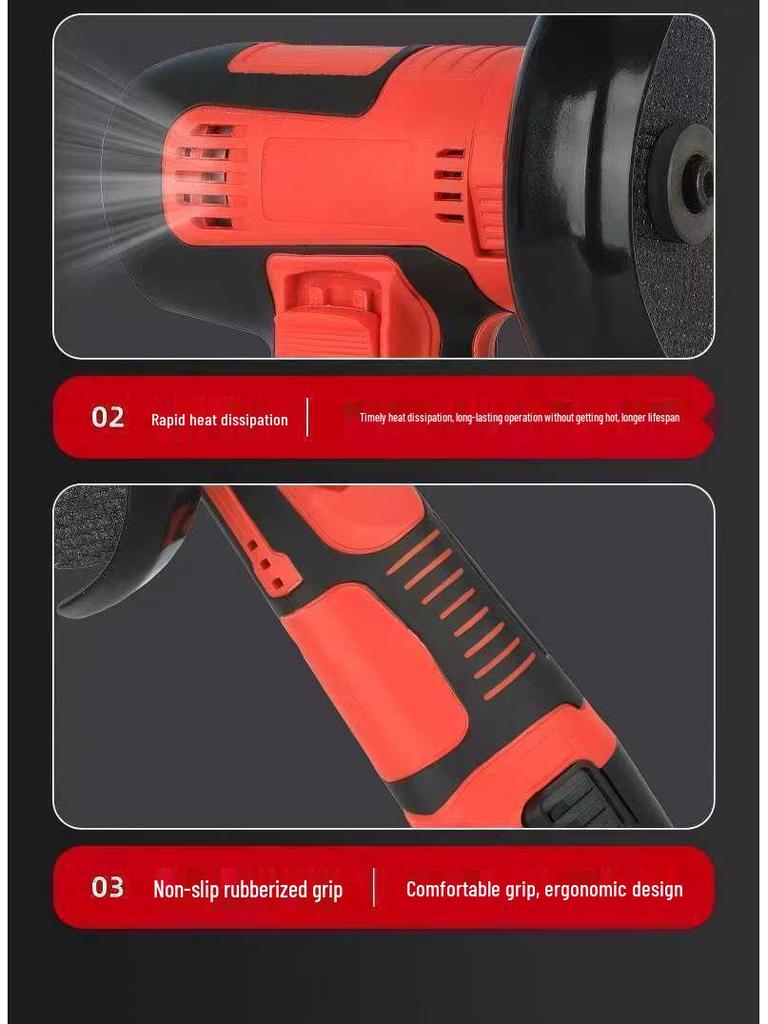 Compact Multifunctional Lithium Battery Mini Angle Grinder and Polisher