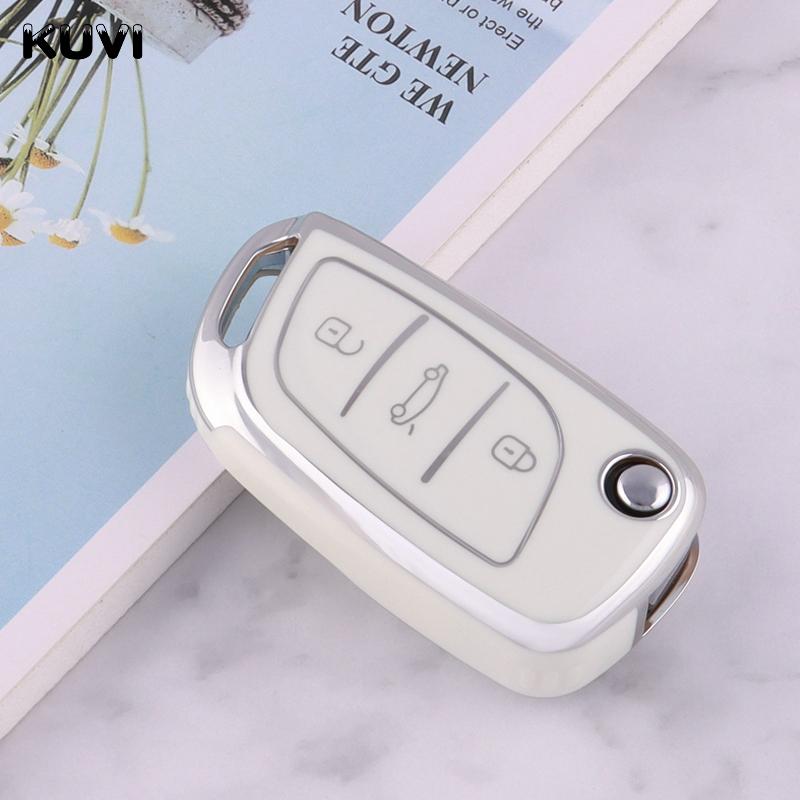 New Tpu Car Flip Key Case Cover Shell Fob For Citroen C1 C2 C3 C4 C5 Xsara Pica For Peugeot 306 407 807 For Ds Ds3 Ds4 Ds5 Ds6