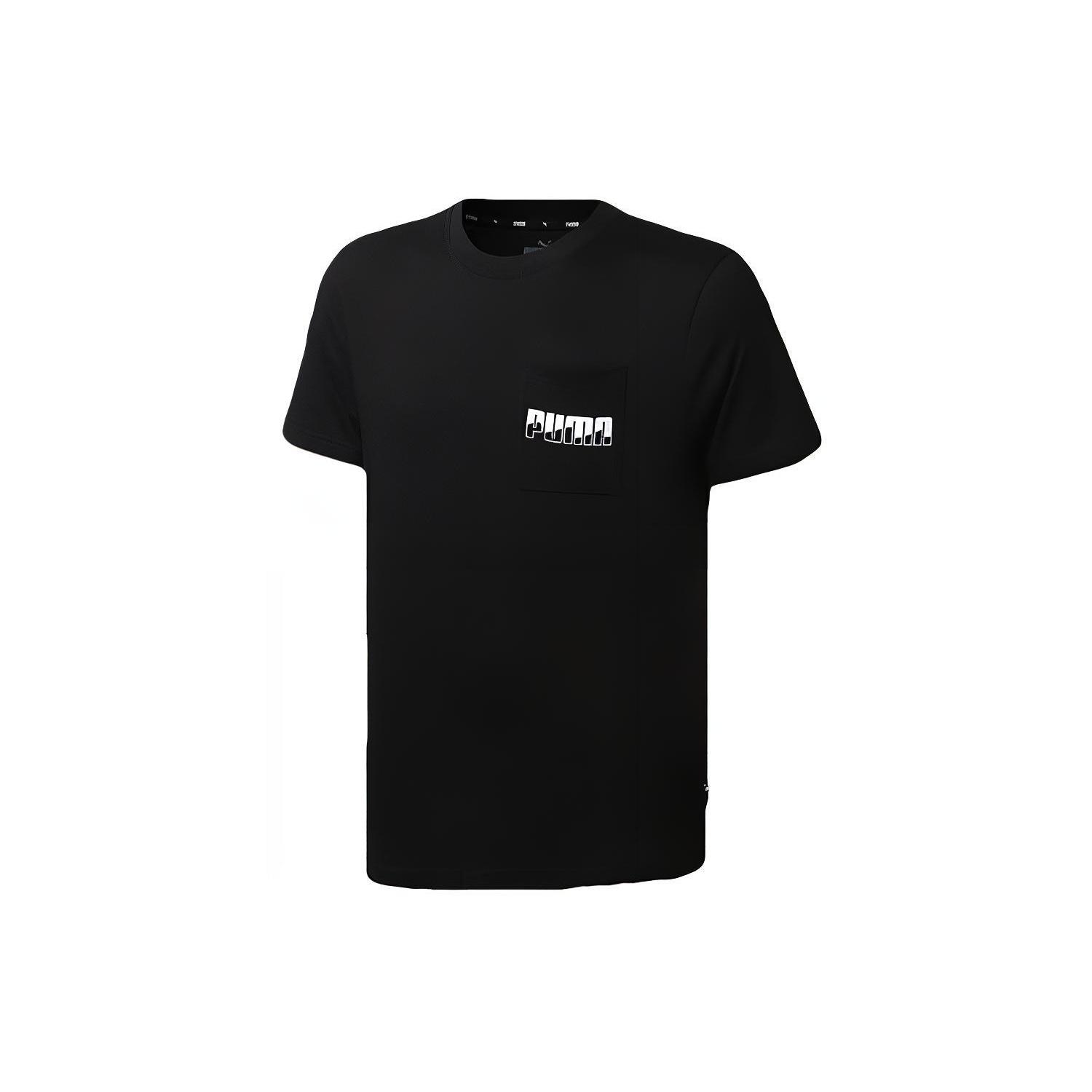 PUMA Rebel Tee Round Neck Short Sleeve Black Men s 583871-01 XL