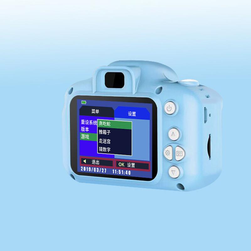 Kids Camera Toys 2 Inch Screen Hd Cartoon Kids Digital Camera Mini Slr Camera Cute Toy For Children Birthday Christmas Gifts