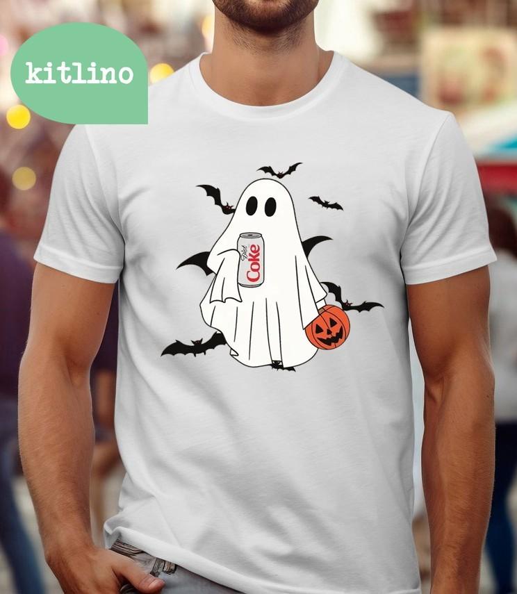 Diet Coke Ghost Pumpkin Halloween  F16604 Unisex T-Shirt XXXXL
