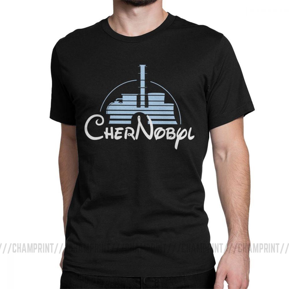 Mens Nuclear Disaster Chernobyl Geek Ukraine Radiation Vintage T Shirt Pure Cotton Tops Novelty Tee Shirt Plus Size TShirts