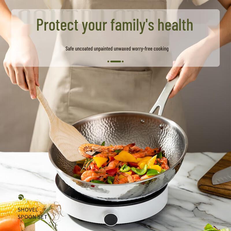 Tangzongkuai Natural Beechwood Cooking Spatula