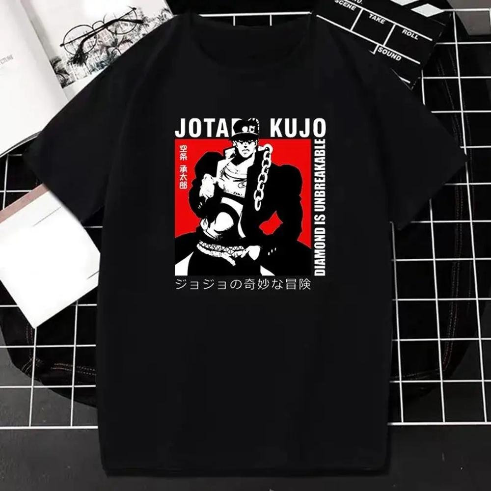 Japanese Anime JOJO Bizarre Adventure Graphic Print T Shirt Men Women Streetwear Short Sleeve Plus Size T Shirt Unisex 70271