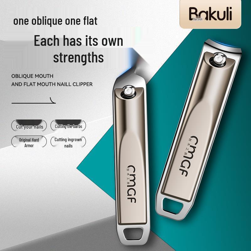 German Angled Nail Clippers - Large, Portable Manicure & Pedicure Scissors Set