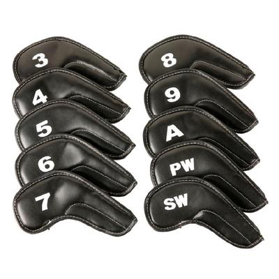 10Pcs Golfs Club Head Cover Golfs Club Cover Iron Headcover PU Leather Iron Head Cover Watertight Golfs Putter Cover Set