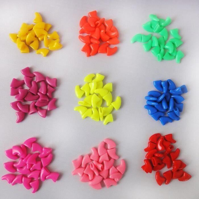 Rouge-L -Soft Silicone Nail Protector for Cat, 20 Pieces, Blue, Cat Paw, Claw, Nail Protection, Cover with