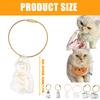 Acrylic Pet Hair Keepsakes Display Box With Rope Cats Furs Collectible Storage Container Keychain Pendant Home Decors