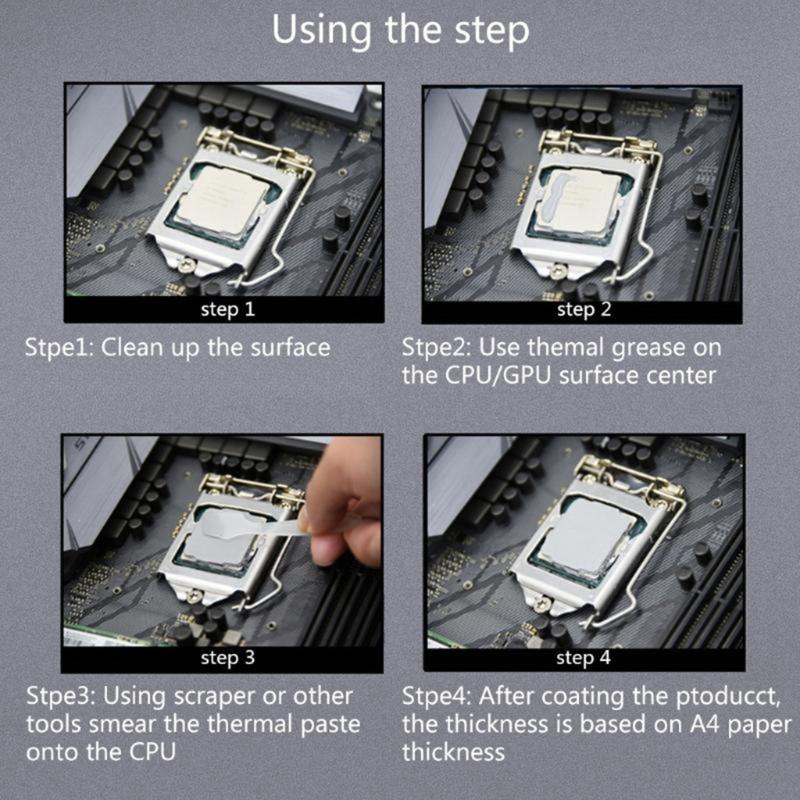 Set Pastă Termică pentru Răcire Calculator Material Eficient Conductiv Termic pentru Instalarea Radiatoarelor CPU GPU