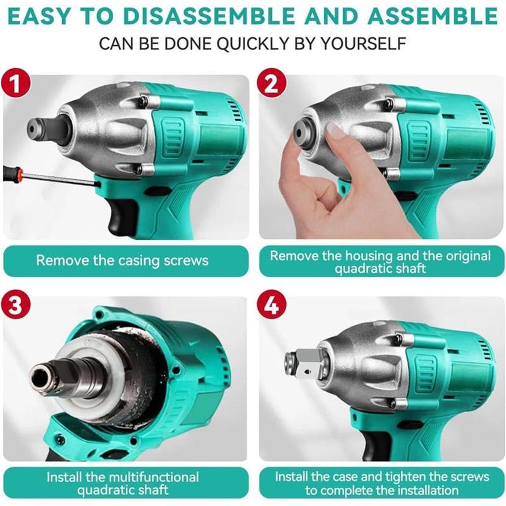 Shaft Conversion Head,Electric With Internal Strong Magnet For Bits Drills Charging Accessories