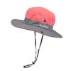 6-8 Years Child-Parent Summer Outdoor Ponytail Bucket Hat Girls Sun Hats Female Breathable Beach Fisherman Hat Panama For Women