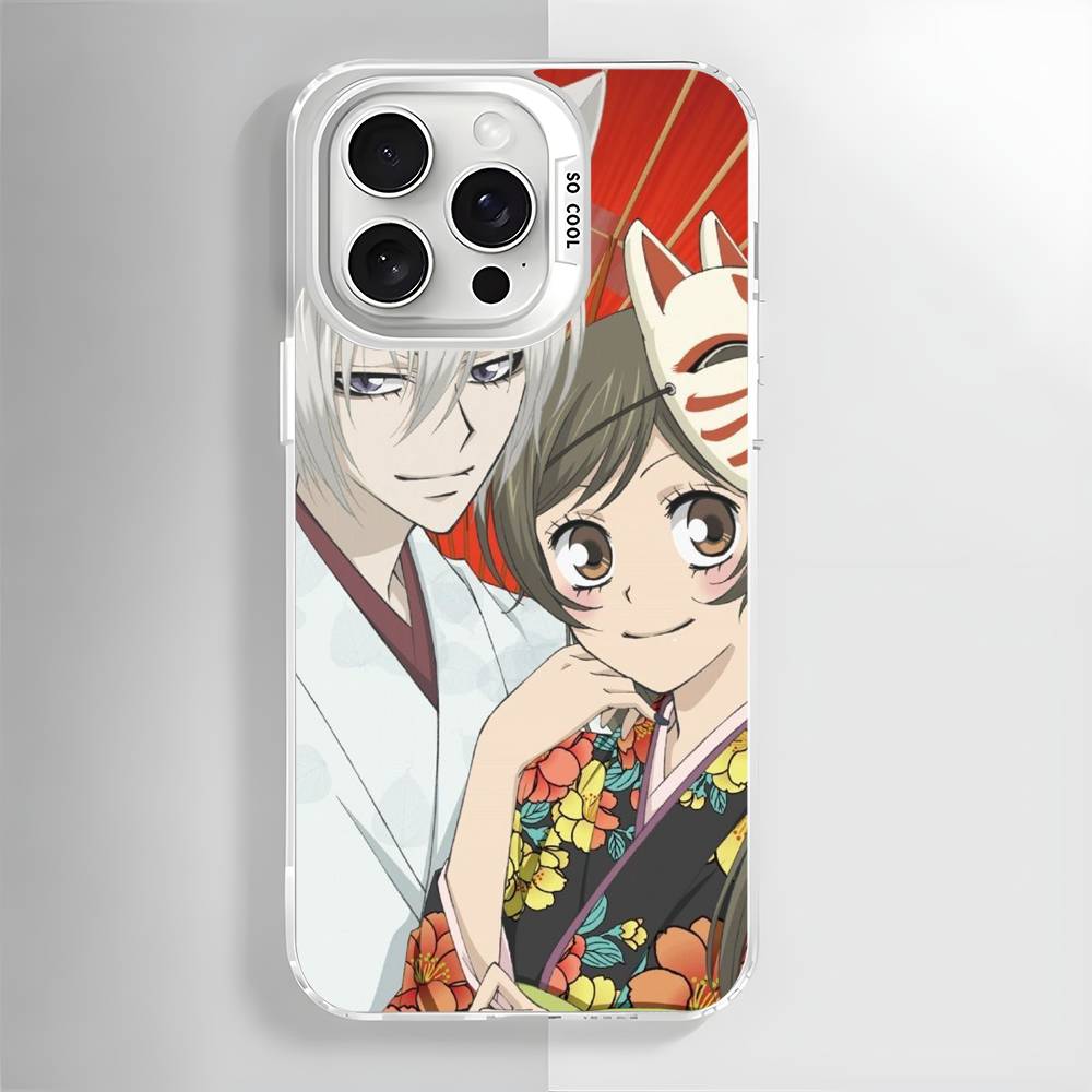 Anime K-Kamisama Kiss Handyhülle Für iPhone 16 15 14 13 12 11 Pro Max Weiß Ultraleicht Laser Metallisch Aurora Funda