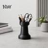 Office Desk Storage Chess Pen Holder, Makeup Brush Organizer, Minimalist Decor, Multifunctional Organizer for Holder Pens Brushes Dried Flowers,