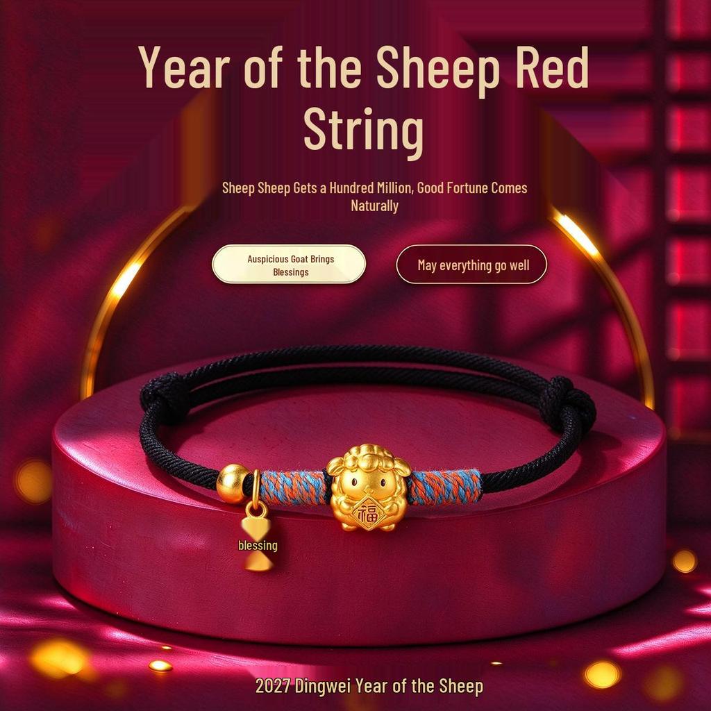 Red String Zodiac Horse Bracelet - Handwoven New Year Gift for Men & Women