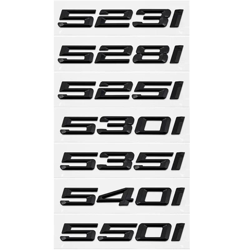 3D ABS Car Trunk Letters Logo Decals Badge Emblem Sticker For BMW 5 Series 520i 525i 528i 530i 535i 540i E39 E60 E61 F07 F10 F11 Tv2