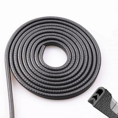 MHSKNHW Car Door Mall, Black Door Edge Protector, U-Shaped, Door Guard, Anti-Collision, Anti-Scratch, Silent