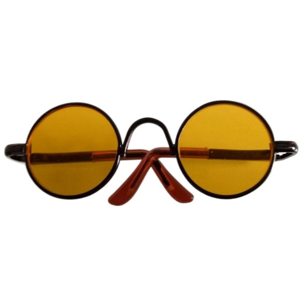 1/31/4 BJD Mini Plush Doll Cute Heart Frame Glasses Clothes For 10/15cm Dolls Plush Doll Eyeglasses