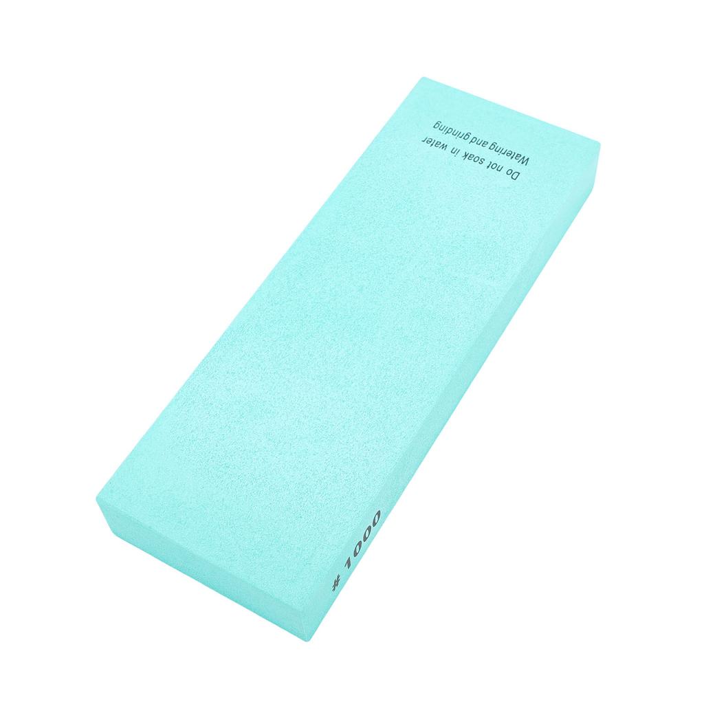 Sharpening Stone 1000 Grit Whetstone White Corundum Anti Slip Silicone Base Multipurpose Use Green