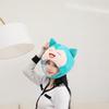 Halloween blue cotton-filled monster hood hat, photo props, photo props, cartoon headgear performance props