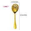 Large Shell-Shaped Stainless Steel Serving Spoons Fan-Design Vegetable Soup Spoons for Family Parties And Restaurant Use