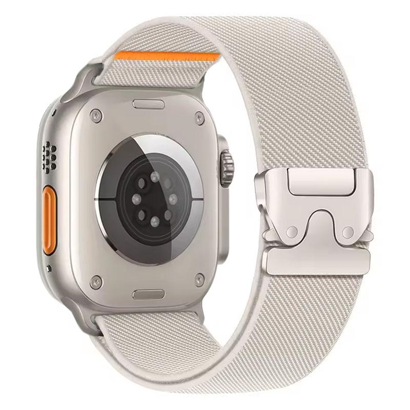 Parachute Nylon Strap For Apple Watch Ultra 3 2 49mm 11 10 46mm 42mm Braided Elastic iWatch 9 8 7 6 5 SE 45mm 41mm 44mm Bracelet