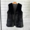 Europäische und amerikanische Imitation Toskanisches Fuchsfell Winter Mittellang und Lang Imitation Pelz Weste Warme Damen Weste Jacke Weich