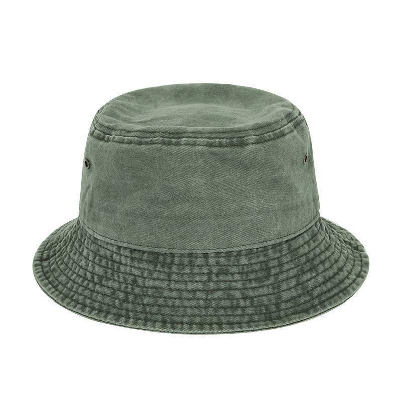Vintage Cotton Bucket Hat For Men And Women With Large Brim