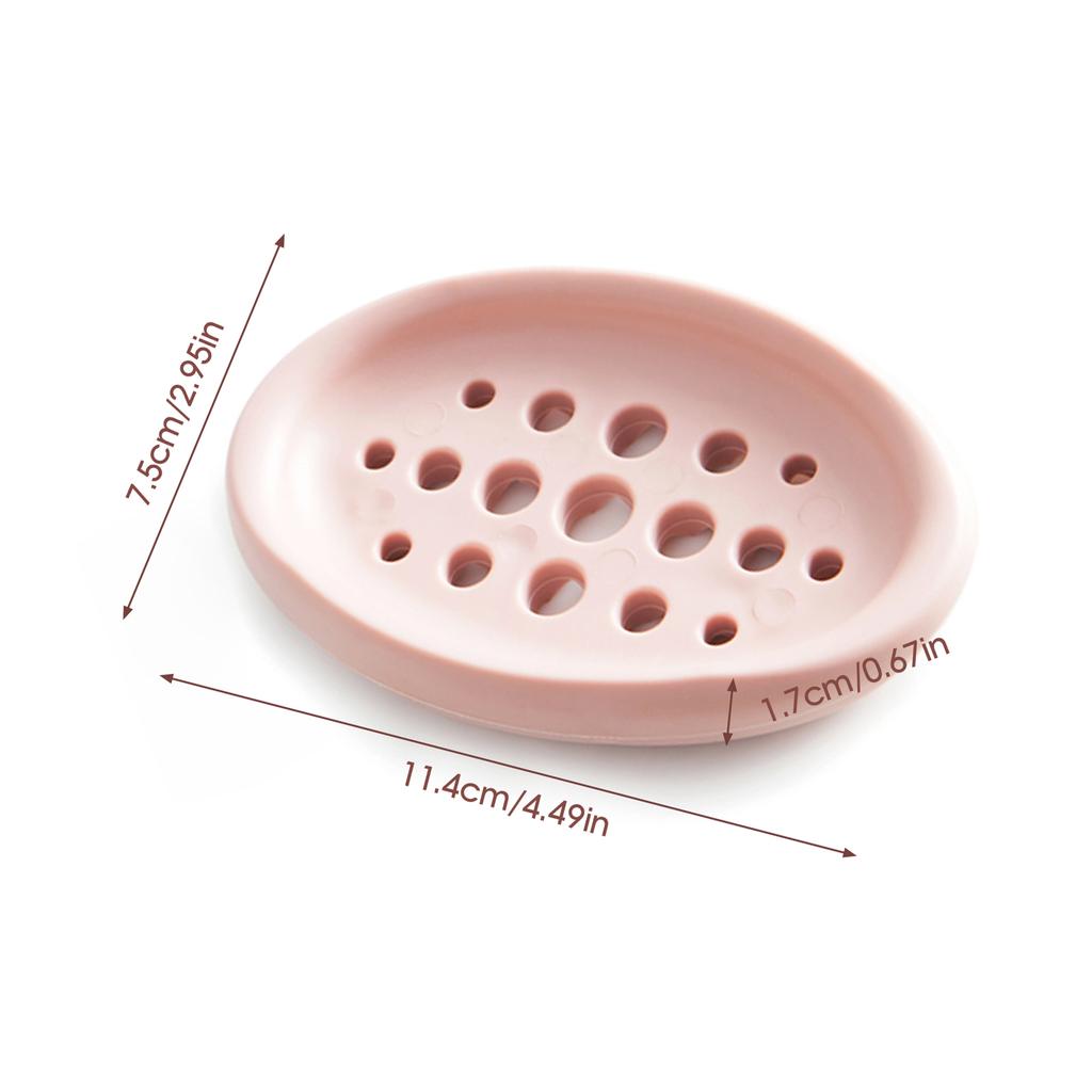 Flexible Soap Holder Hollow Design Soap Dish Bathtub Kitchen Soap Saver Drainer Sponges Scrubber Display Bathroom Products
