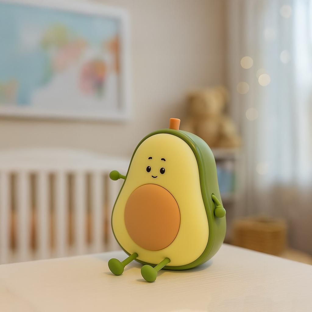Lampka Nocna Led 1W Do Pokoju Dziecka Bezprzewodowa Awokado Milagro