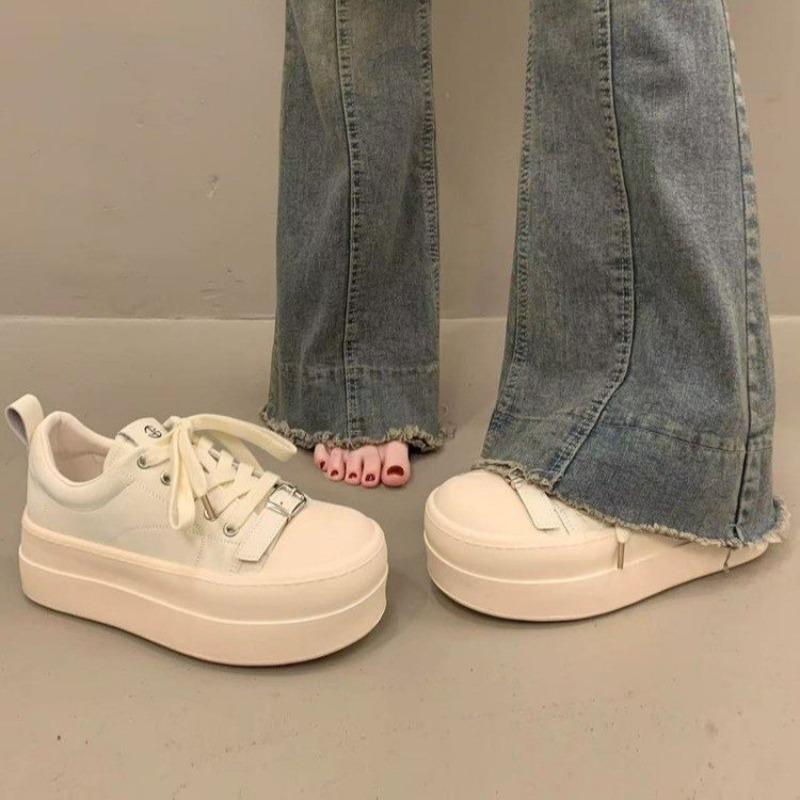 Damskie Buty Skórzane - Nowy Styl - Wszechstronne i Wygodne Codzienne Sportowe Trampki