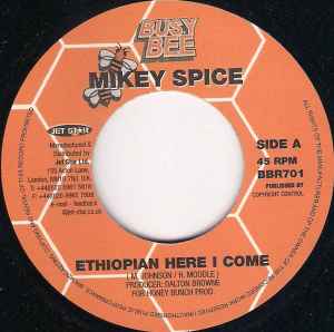 7inch Record MIKEY SPICE - Ethiopian Here I Come BBR701 Busy Bee 2001 UK Reggae, Ska & Dub Used