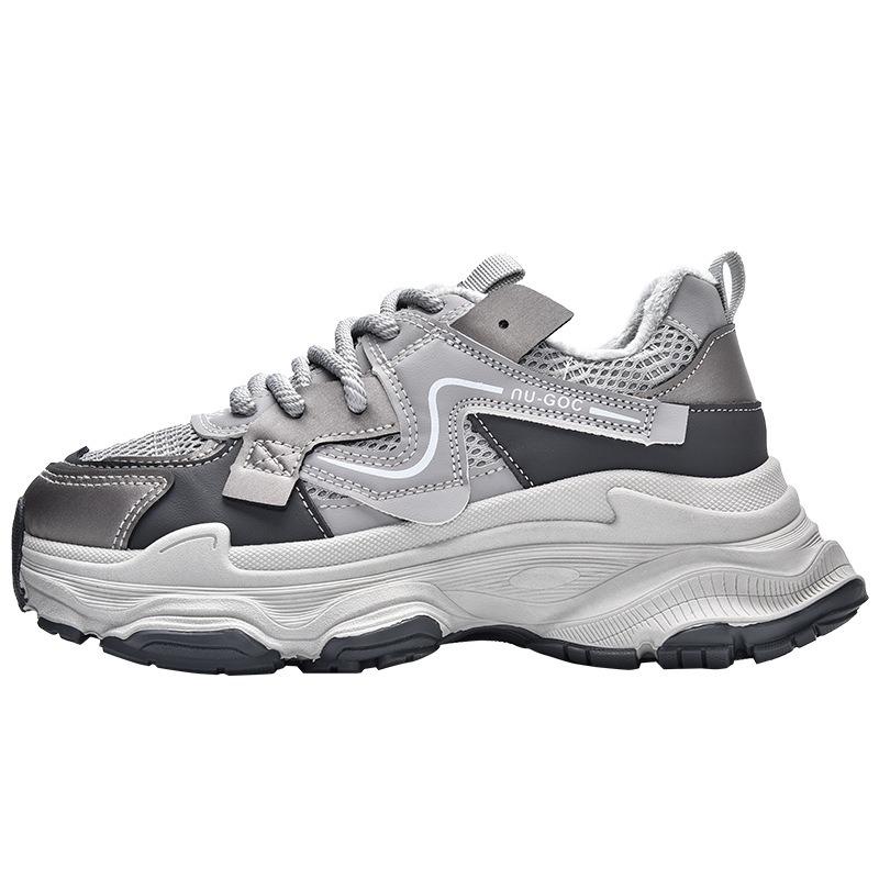 Winter neue Samt-Dad-Schuhe mit dicker Sohle Damen Sport- und Freizeitschuhe 33921