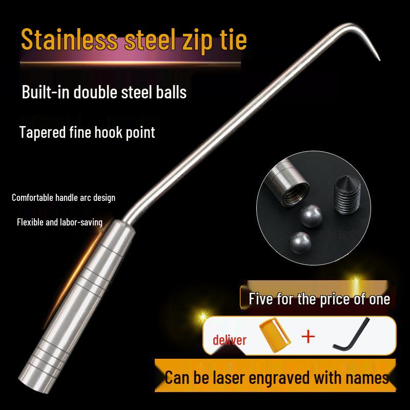 Stainless Steel Double Ball Bearing Tie Wire Hook for Rebar Workers