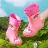 Botas de Lluvia para Niños, Botas de Lluvia para Niñas, Botas de Agua Antideslizantes para Niñas, Zapatos de Agua