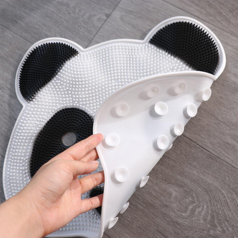 Vielseitige Anti-Rutsch-Matte Niedliches Bodenpolster Fußschrubber Panda Massagematte Rückenreiben
