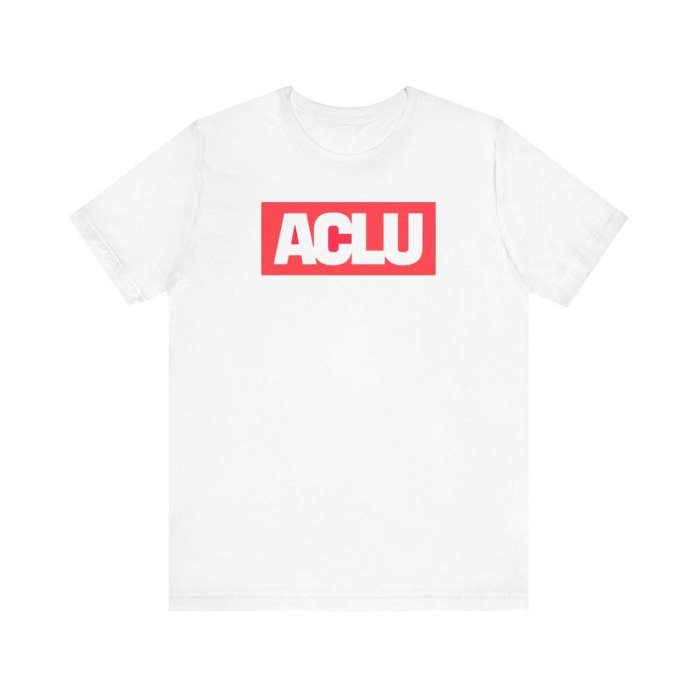 

Vintage Inspired ACLU Tshirt Tops Tee, American Civil Liberties Union Shirt, Unisex Jersey M