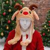 Thickened Christmas Party Hats Cartoon Plush Hats Cute Santa Reindeer Party Headdress  New Year