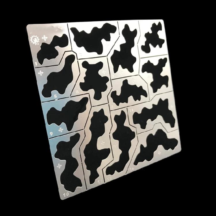 Opakovaně použitelná nerezová šablona Camouflage Sprays Deska Pro Přesné Modelování Detailů A Umělecké Tvorby
