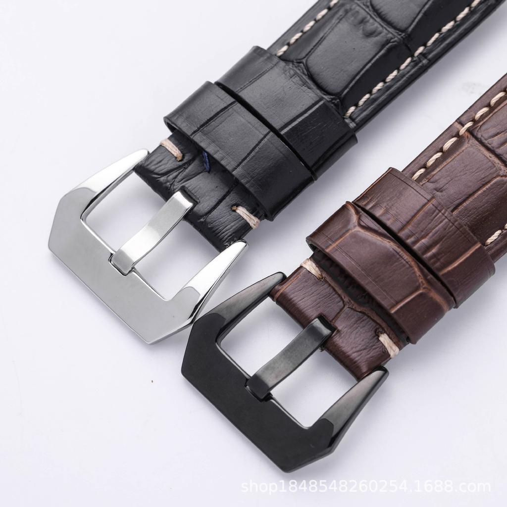 Accessoires de montre, La première couche de cuir de vachette de bambou est adaptée pour/24 mm 26 mm/Confortable à porter