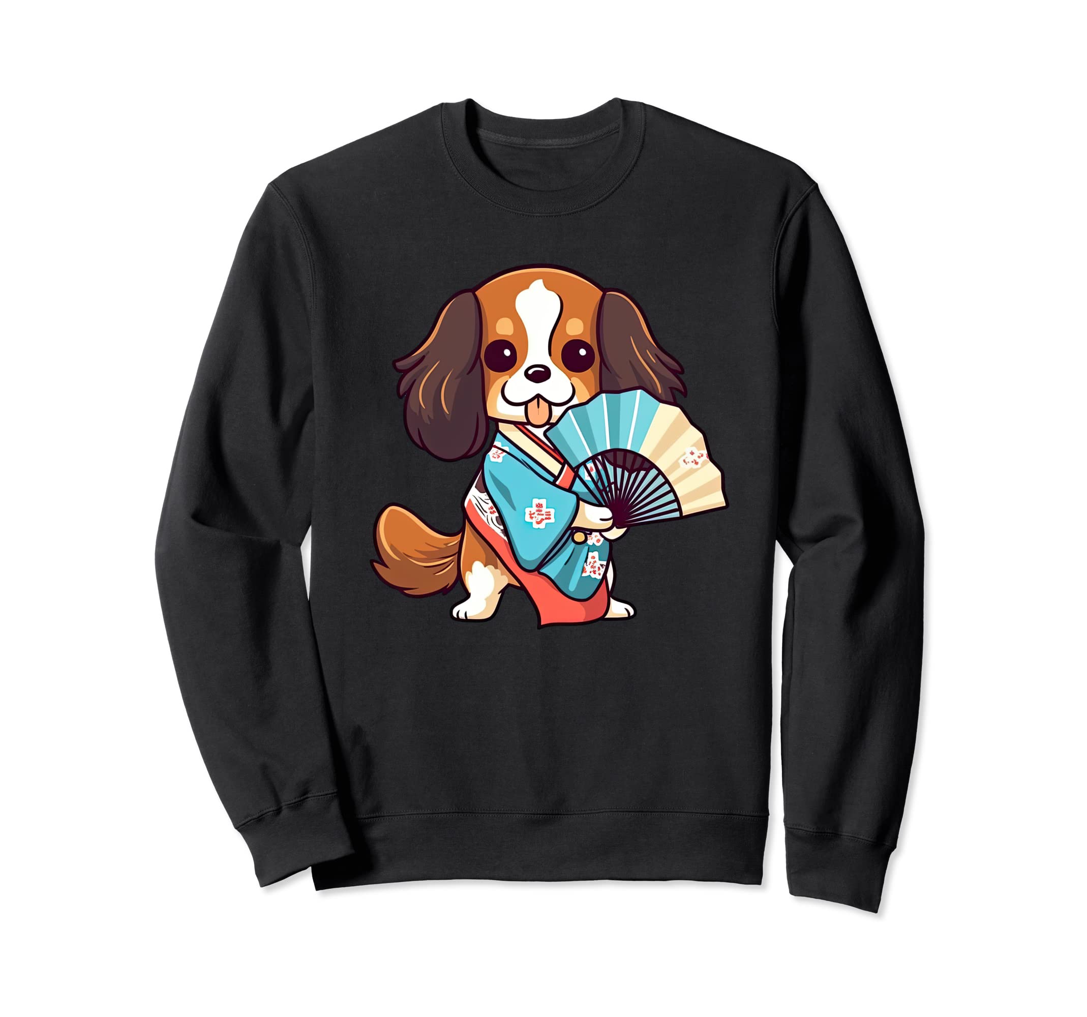 

Cavalier King Charles Spaniel Yukata Summer Festival Sweatshirt чёрный