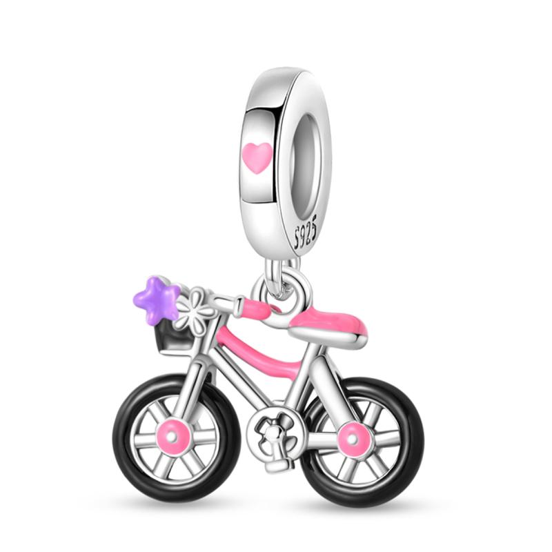 

New Copper Off-Road Vehicle Sports Car Electric Bike Car Series Charms Beads Fit Pan Original Bracelets Diy Jewelry Gifts