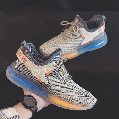 Luxury Men's Sports Shoes 2024 New Jelly Sole Breathable Mesh Fashion Casual Shoes Youth Student Running Shoes Sneakers Men