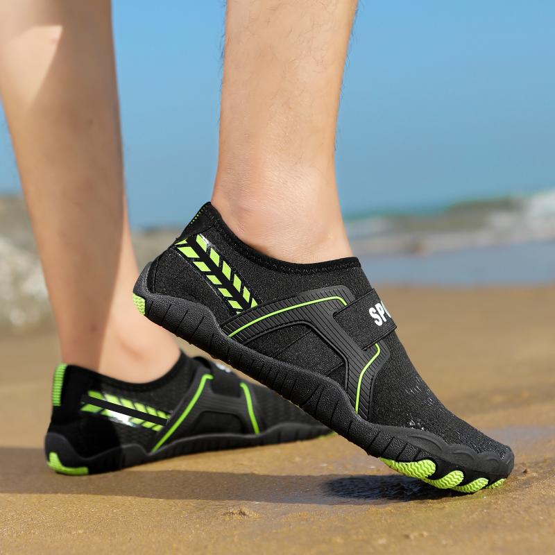 

35-47унисекс пляжная обувь многофункциональные водные кроссовки женская обувь для йоги фитнеса дайвинга на открытом воздухе верховая езда обувь 47 чёрный/зелёный