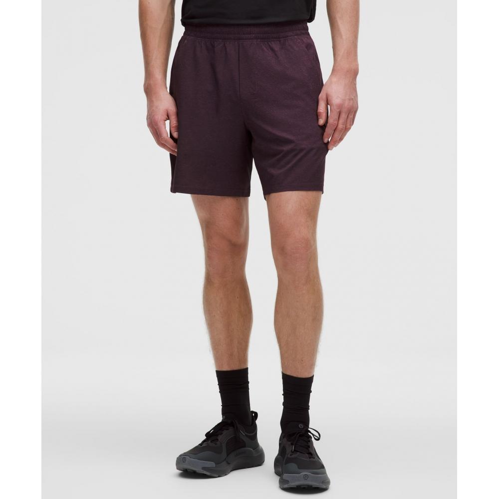 Lululemon Pace Breaker Linerless Short 7  Speckled Heather Plum Multi