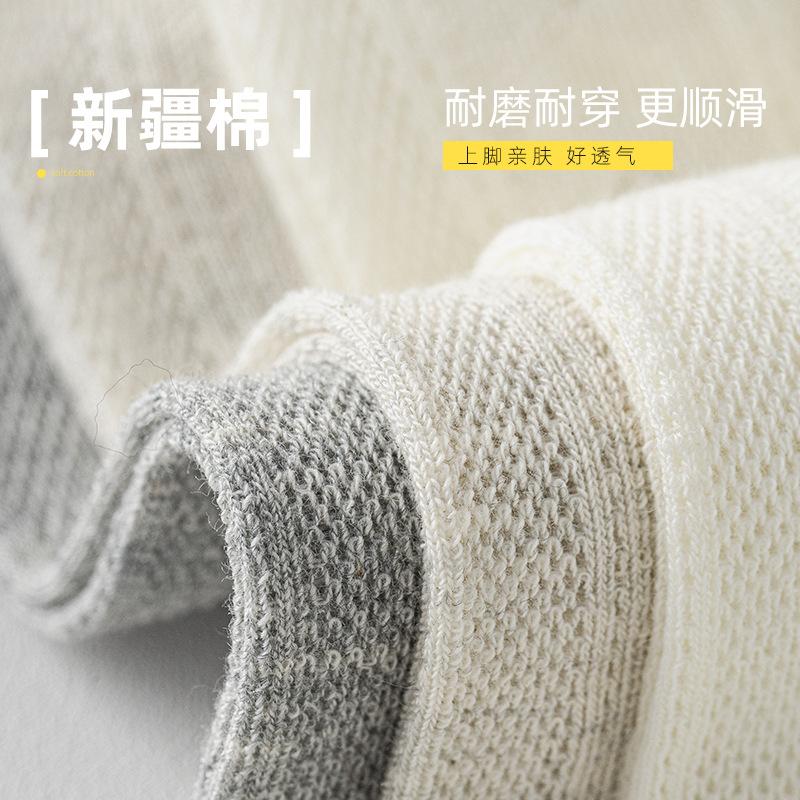 Mesh Breathable Cotton Socks Autumn Thin Mid-Leg Socks Socks Absorb Sweat And Anti-Odor Antibacterial Pile Socks Socks Industry
