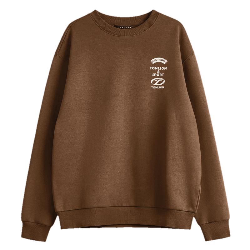 TonLion Men's Casual Crew Neck Graphic Sweatshirt