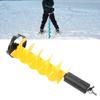 Winter Electric Auger Kit with Locating Nylon Floating Ice Breaking Spiral Drill Bit for Deep Water 